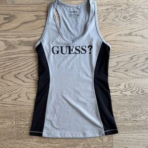 Guess Gray and Black Tank Top Racer Back